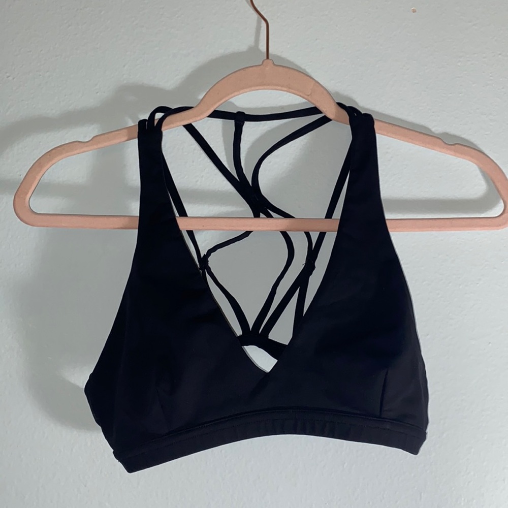 Lululemon Strappy Black Sports Bra